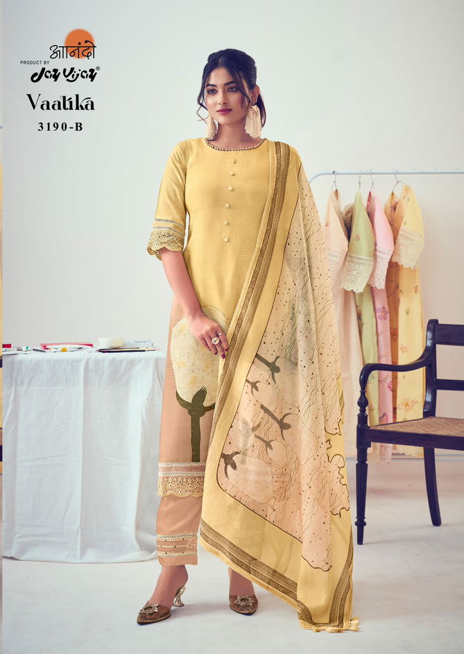 Vaatika By Jay Vijay Summer Pure Muslin Printed Salwar Suits Wholesale Market In Surat